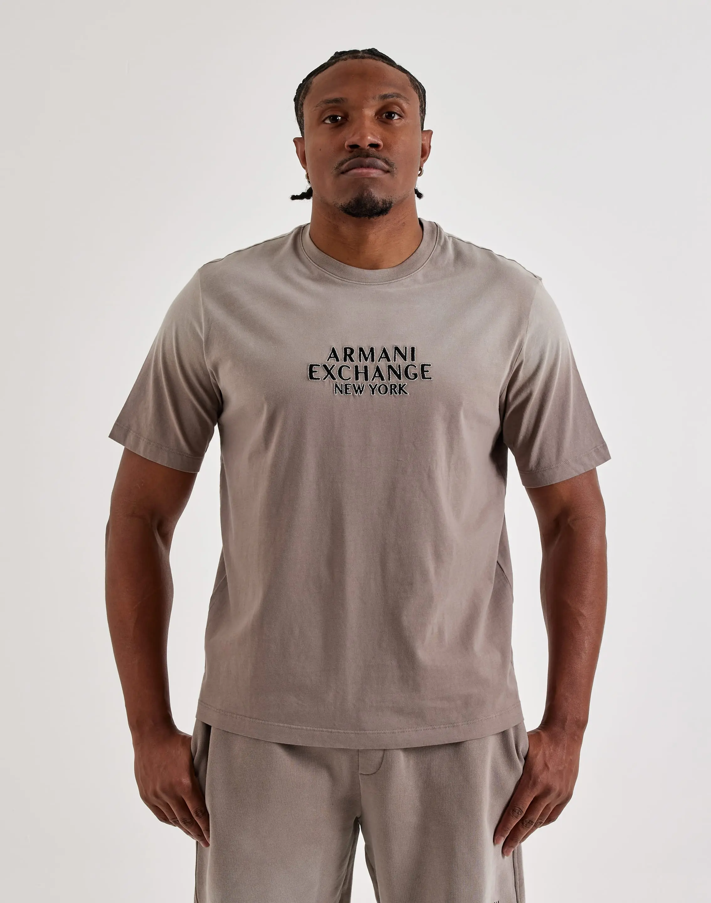 Mens Armani Exchange Milano Logo Washed Tee