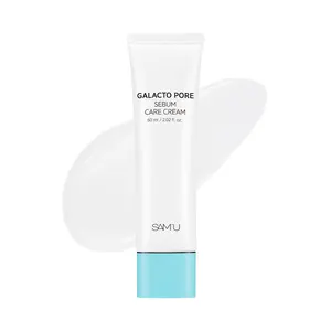 SAM'U Galacto Pore Sebum Care Cream 60ml - Lightweight Matte Finish for Oily Skin - Controls Excess Sebum & Tightens Pores Galactomyces Ferment Moisturizers