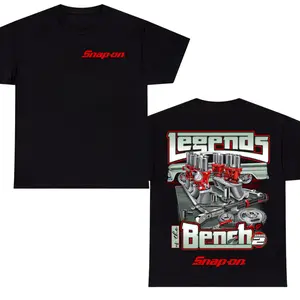 Snap-on Legends of the Bench T-Shirt – Vintage Engine Builder Mechanic Graphic Tee, Classic Automotive Tools Streetwear Shirt, Soft Cotton Unisex Garage Apparel Gift for Mechanics