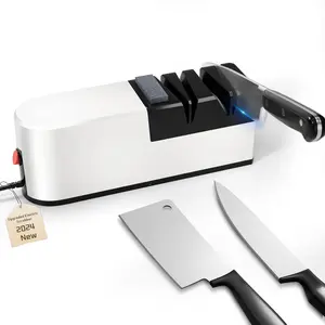 Electric knife sharpener, 5 in 1 knife sharpening system with straight blade, professional diamond knife sharpener FOR rough sharpening, repair and sharpening of knives (WE1) Kitchen
