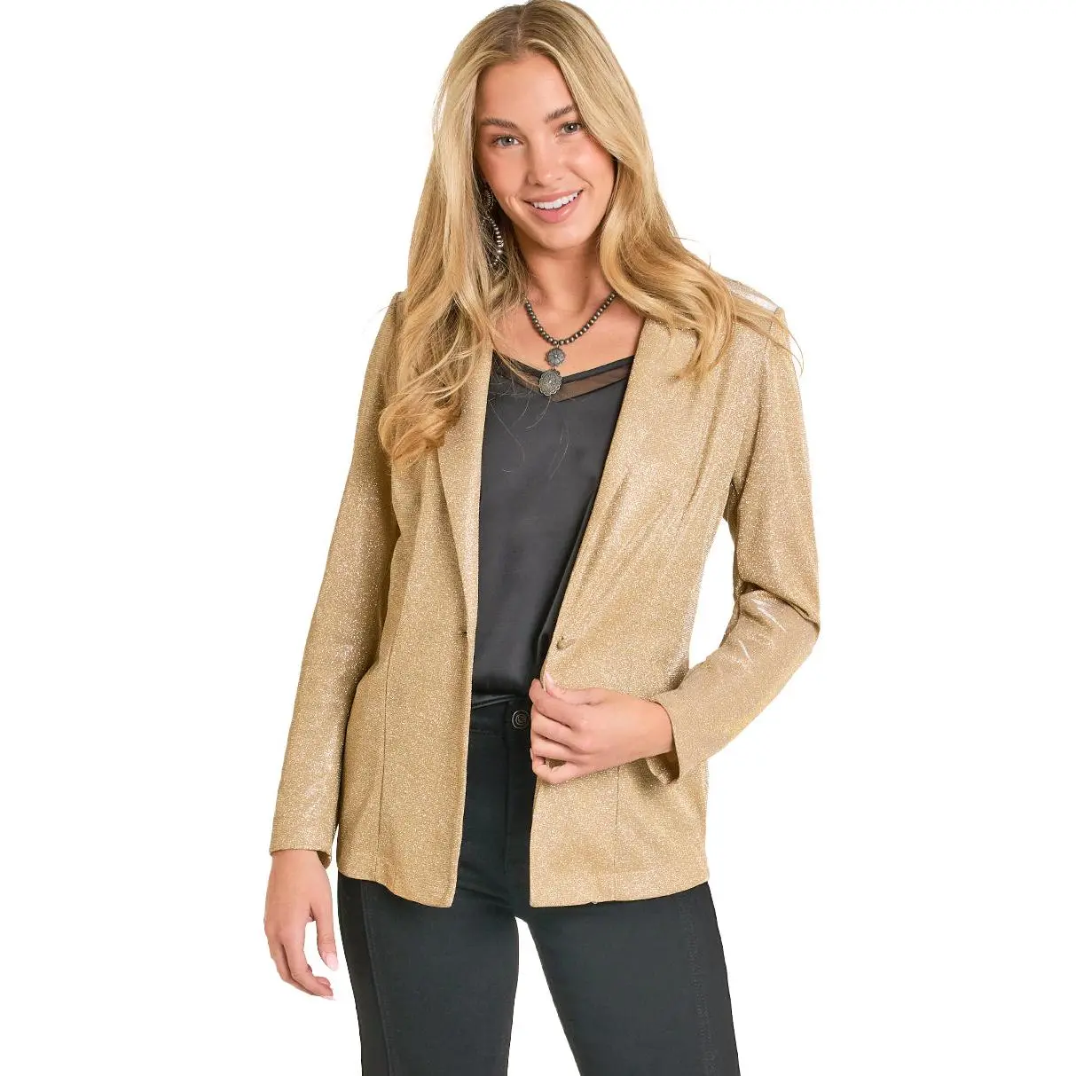 Gold Glitter Blazer