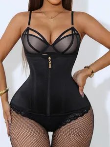 Women's Postpartum Recovery Compression Belt, Shapewear, Shaper, Zipper Design, Waist & Hip Trainer, Elegant Style, All-Season Wear