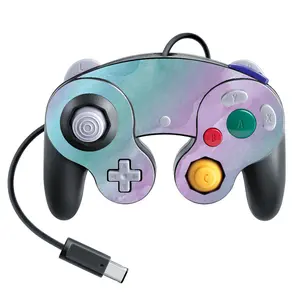 Blue & Purple Watercolor Gamecube Controller skin