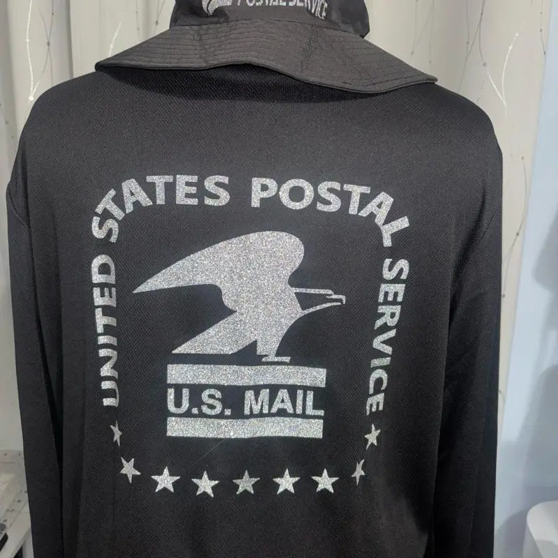 USPS Shirt and Hat Set, Postal Worker Apparel, Mail Carrier Shirt, United States Postal Service Hoodie, USPS Gift Set, Mailman Outfit