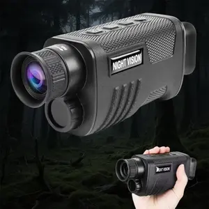 Night Vision Monocular Digital Infrared Monocular Telescope for 100% Darkness with 8X Zoom 2000mAh Rechargeable Battery Tripod 32 GB SD Card & Card Reader, for Adult Hunting Camping
