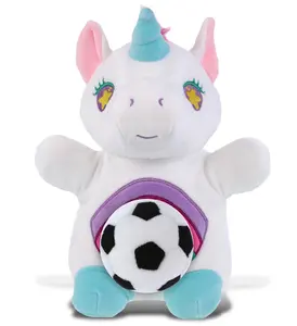 SNUG-MOOSHIES PLUSH - STANDING UNICORN with Soccer Plush
