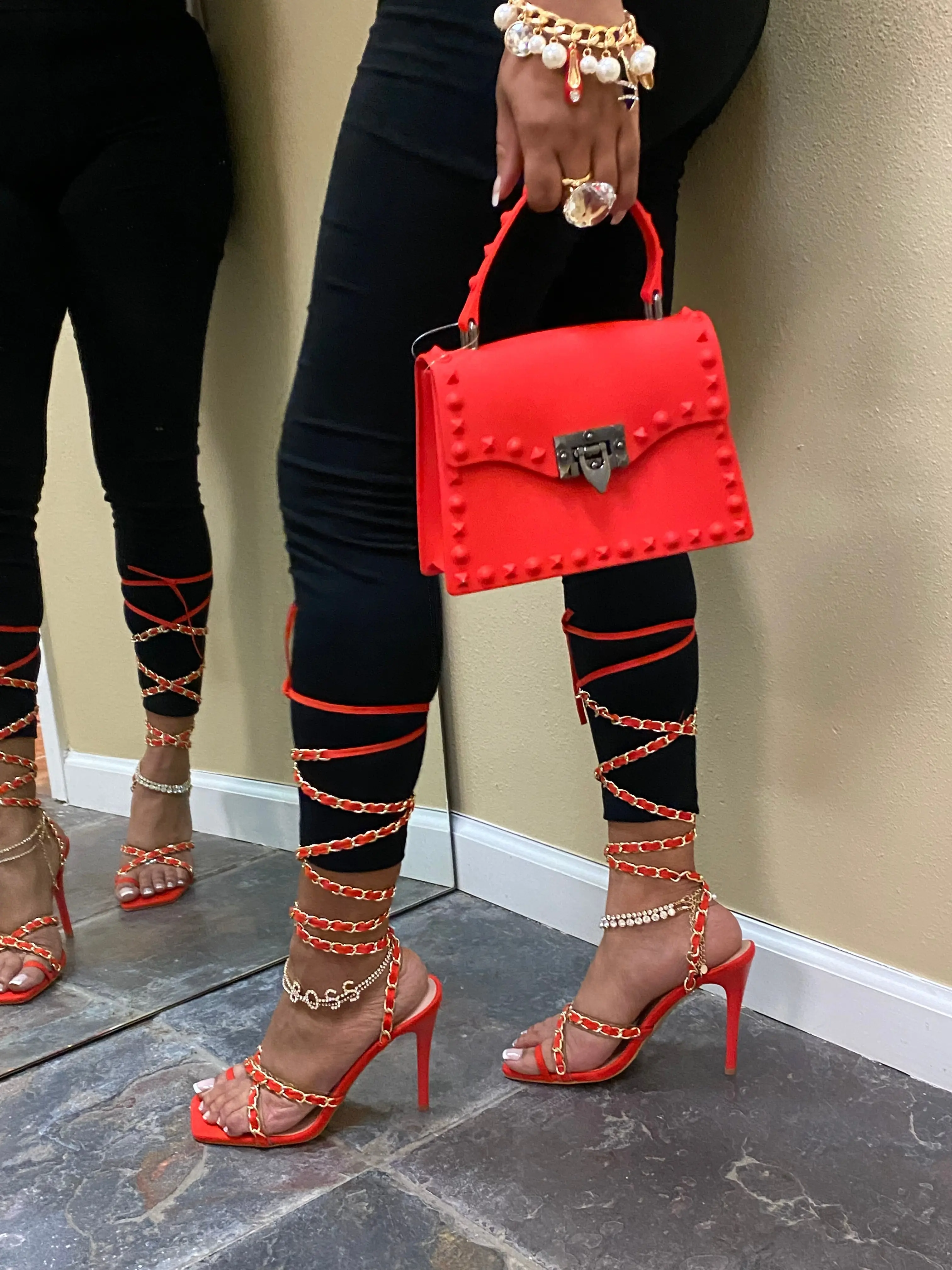 red high heel shoes jimmy choo - TikTok Shop