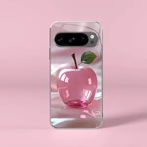 Pink crystal fruit for【Google Pixel 9】light luxury electroplated glass case, making you different---975