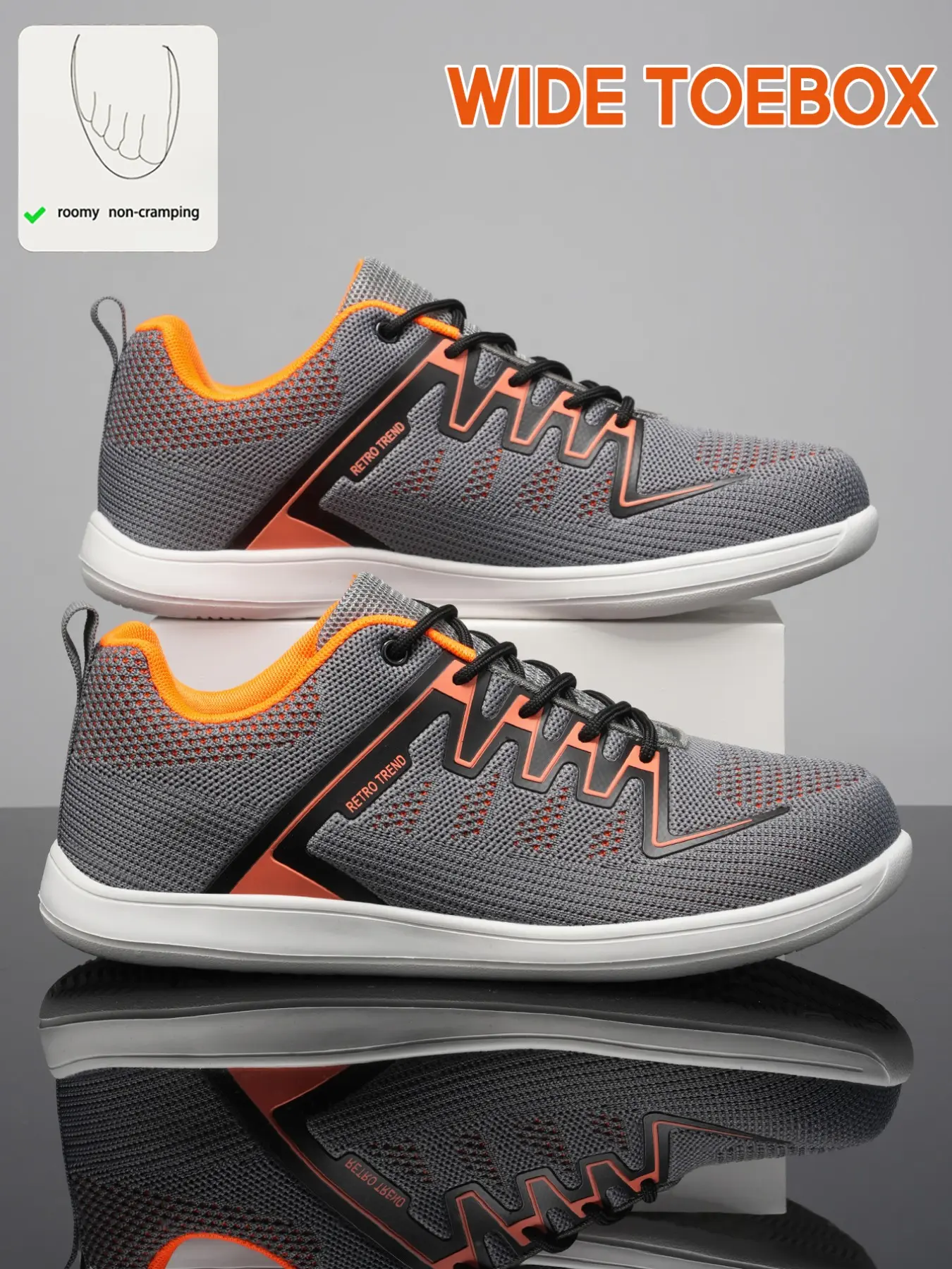 Wide Shoes Men's Plus Size Sneakers Outdoor Running Comfortable Casual Multi-Functional Training Shoes