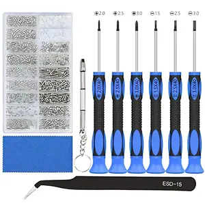 10 in 1 Precision Screwdriver Set Handle Portable Pen Manual Hand Tool Kit Wireless Cordless Magnetic Mini Small Bit for Mobile Cell Phone Watch Repair Home Household Micro Laptop PC Multi-functional Professional