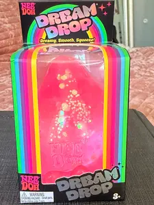 Schylling NeeDoh Dream Drop Sensory Squish – Dreamy Smooth Squeeze! - PINK