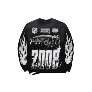 Esha Black Long Sleeve Graphic T-Shirt