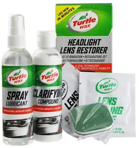 Headlight Restoration Kit – Remove Foggy & Yellow Headlights | Restore Clarity & Brightness (Turtle Wax)