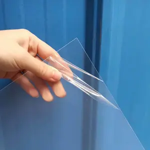 5 Pack 12x12x.02" Clear Plastic Sheet, Plexiglass Craft Plastic Sheets PET Flexible Lightweight Clear Plastic Sheets for DIY Craft Projects, Picture Frames(5, 12" x 12"x 0.02")