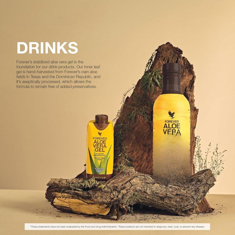 Forever Living Aloe Vera Gel 99.7% Pure Inner Leaf Juice Preservative-Free 11.15 fl oz Pack of 6 Multi-pack Beverage No Added Preservatives Sugar Free Natural Digestive Health Benefits