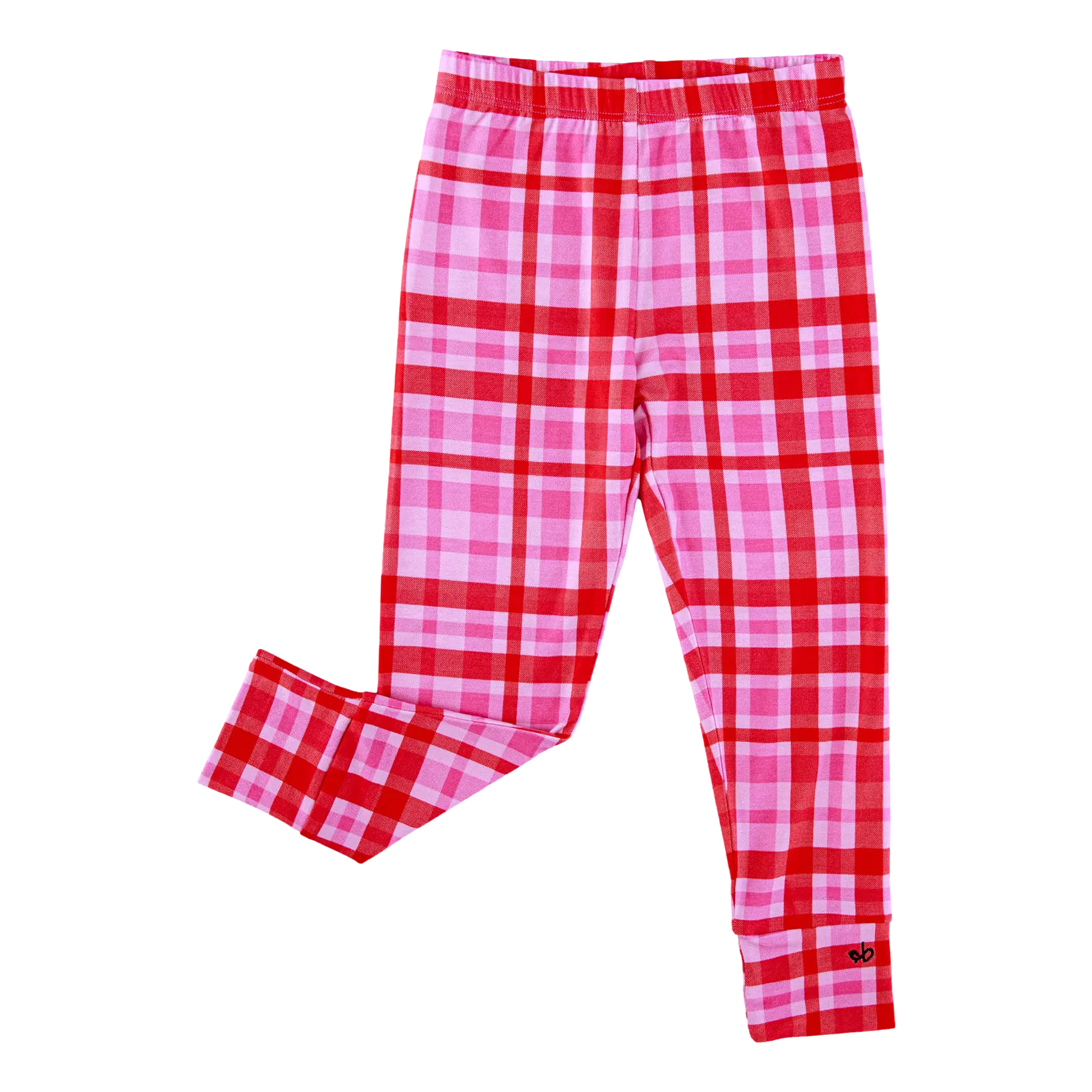 Pink/Red Plaid Leggings
