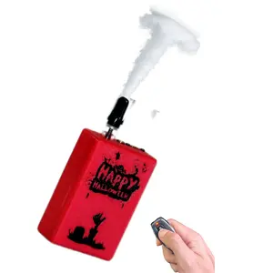 StagesFogger Neon Red Portable Smoke Machine Handheld Fog Machine w Remote Control Fogger Fog Generator for Photography,Outdoor Events,Parties,Stage Effects