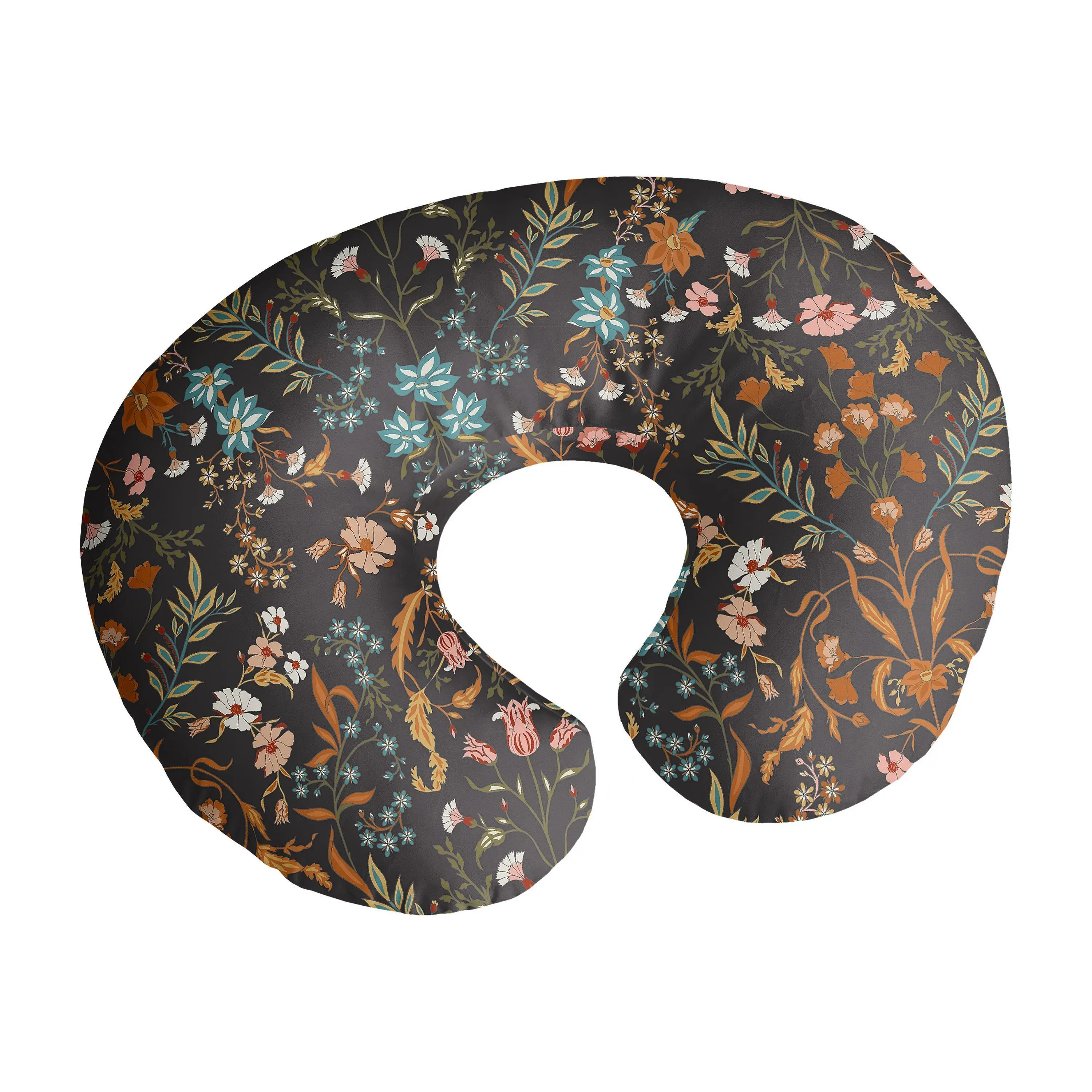 Sweet Jojo Designs Boho Wildflower Vintage Floral Girl Nursing Pillow Cover Baby Breastfeeding Slipcover Infant Newborn Nursery Bottle Breast Feeding Pillowcase Pillow NOT Included Bohemian Farmhouse