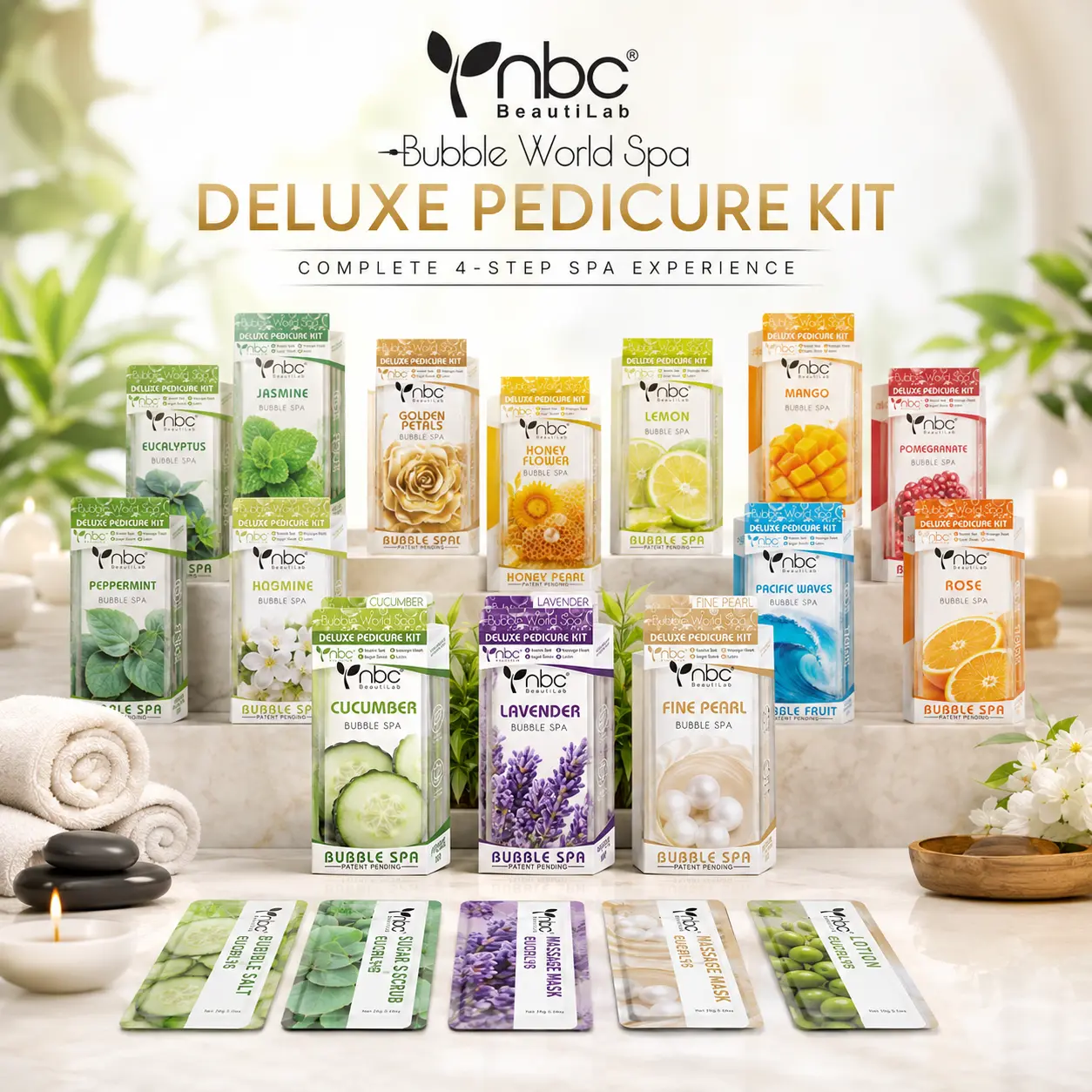 NBC 4in1 Deluxe Pedicure kit - 1 case (50pc)