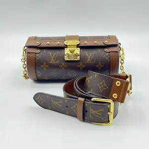 Pre-owned Louis Vuitton Leather Crossbody Bags Monogram Canvas Papillon Trunk Bag