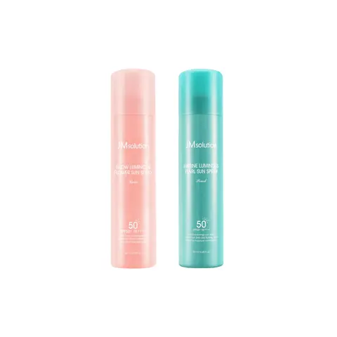 JMsolution Korean Marine Luminour Pearl & Refreshing Rose Sunscreen Sun Spray -SPF50+/PA++++ - 180ml Lightweight & Hydrating Hyaluronic Acid Facial Hydrate Moisture Authenticity Guarantee