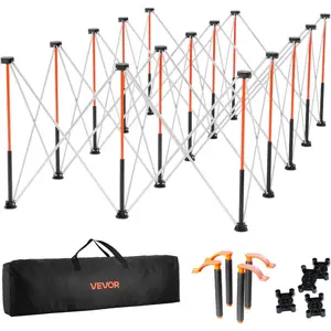 VEVOR Portable Folding Workstand, 4.16x 2.18 ft Collapsible Workbench, 2500 lbs Weight Capacity, No Assembly Foldable Work Stand with Storage Bag, Table Top NOT Included, for Garage Workshop OutdoorVEVOR Super Brand Day