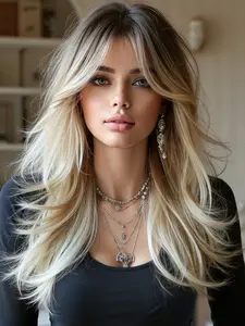 22 Inch Straight Hair Top Gradual High Layer Heat Resistant Fiber, Natural Daily Wear for Women, Stylish and Durable, Synthetic Material Wigs