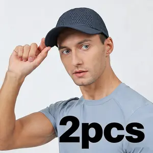 New Two-Piece Set Large Mesh Breathable Quick-Drying Baseball Cap for Outdoor Cycling Summer Skin-Friendly Thin Sun Protection
