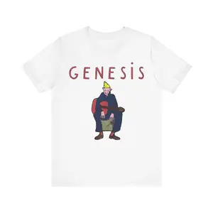 Music Band Retro Tee, Genesis Phil Collins Peter Gabriel 80s Shirt, Unisex Short Sleeve T-Shirt, Vintage Prog Rock Tony Banks Pink Floyd