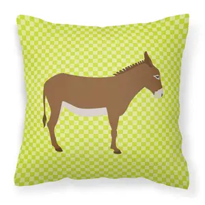 Cotentin Donkey Green Fabric Decorative Pillow BB7675PW1818