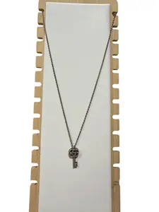 Pre-owned Gucci Key Silver Necklace Perfect for Daily Use