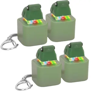 Frog Croaking Fidget Toy - Rechargeable Frog Croaking Keychain, Frog Croaking Stress Reliever with Colorful Lights, Fun & Portable Anxiety Relief Toy (Frog Croaking)