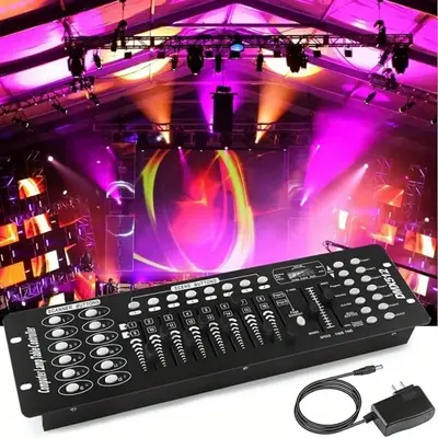 DMX Controller For DJ & Stage Lights – 192-Channel DMX512 Board With Cables, Built For Smooth Light Shows
