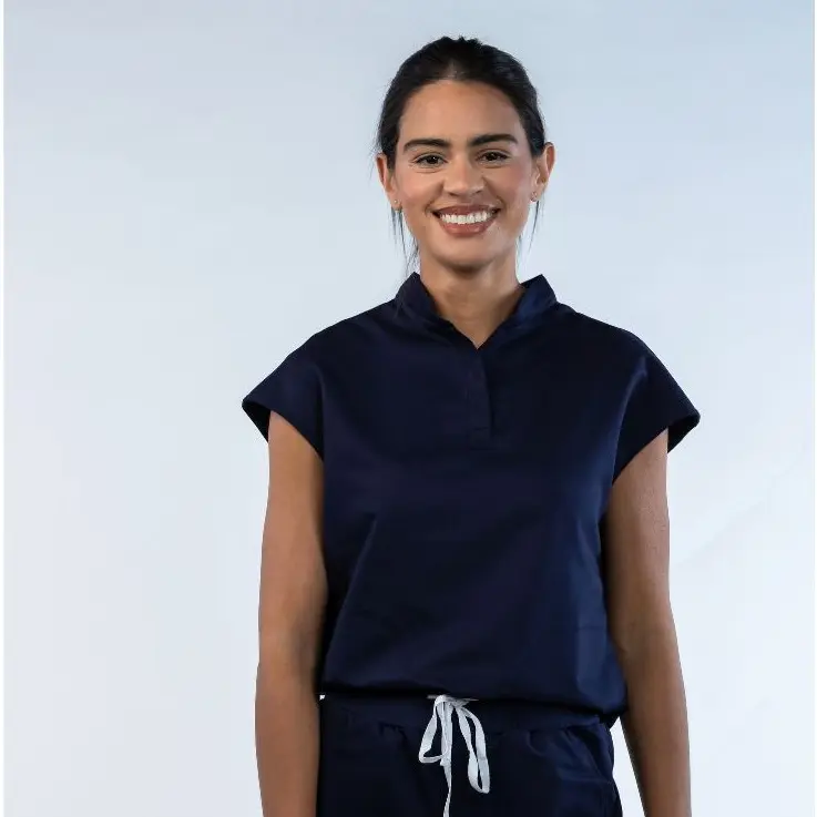 Zenith Scrubs Gracey Mandarin Collar Scrub Top for Women Comfortable Breathable Fabric