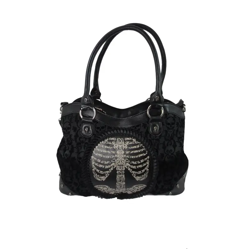 Gothic Backpack Canvas Bag Luminous Fashion Skull Crossbody  display picture 1