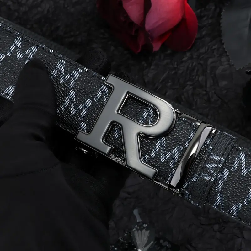 Men's Business Fashion Letter Design Belt, Casual Waistband for Jeans Trousers, Trendy All-match & Exquisite Belt for Birthday Gift, Durable Belts, Versatile Fashion Belt