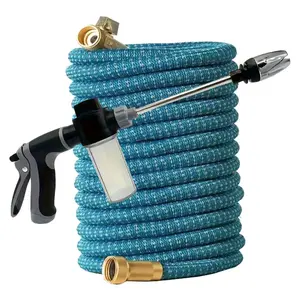 Garden Hose Reel Set, High Pressure Sprayer, Water Hose Nozzle & Garden Hose Set, Durable Garden Hose Set for Car Washing & Gardening & Pet Bathing