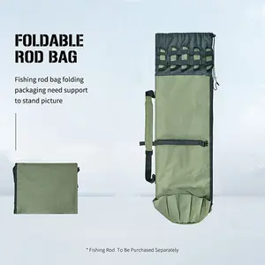 Multifunctional Fishing Rod Bag, Portable Fishing Tool Storage Bag, Outdoor Fishing Pole Organizer, Essential Fishing Accessory