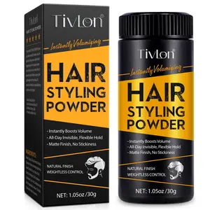 Tivlon Hair Styling Powder 30g, Instant Volume & Lift, Patent Micron Powder, Natural Shine, Gentle Formula, Suitable for Sensitive Scalp