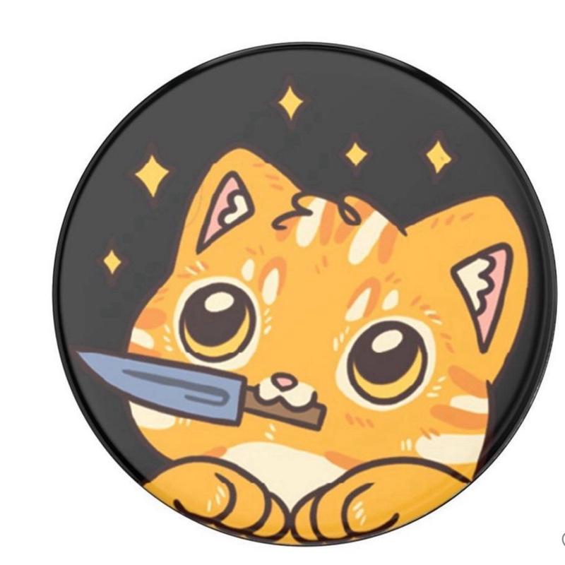 PopSockets PopGrip Checker Cell Phone Grip & Stand - Cowboy Kitty