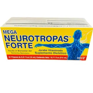 Mega Neurotropas Forte Vitaminazed Syrup Dietary Supplement 21 Bottles of 0.51 fl oz (15 ml) Healthcare