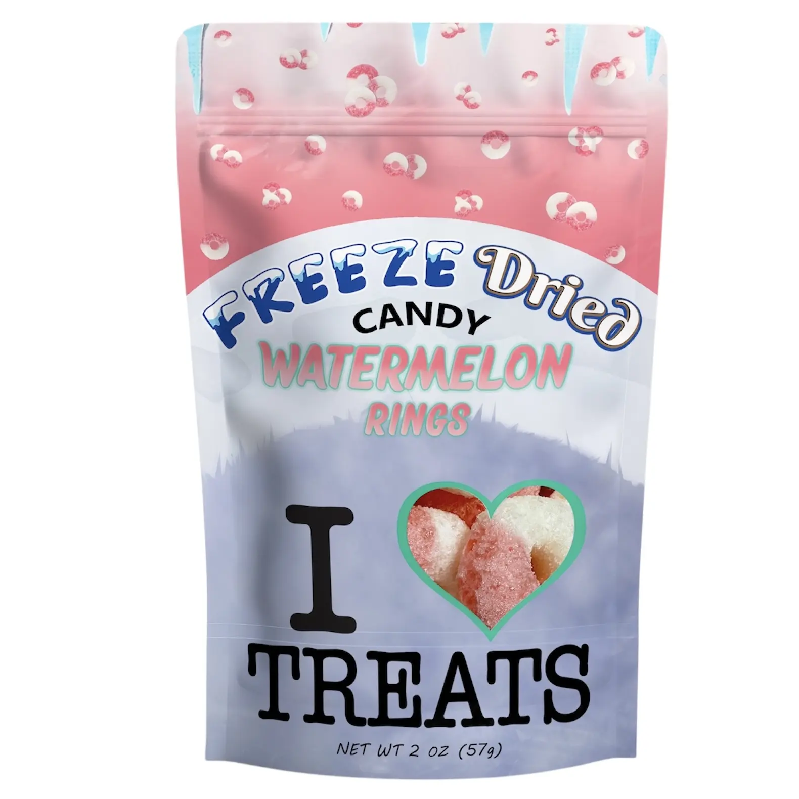 Freeze Dried Watermelon Rings (2oz)