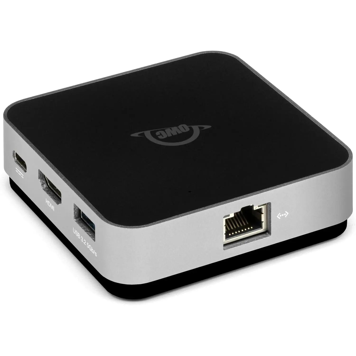 OWC USB-C Travel Dock E, 6 Port, Bus-Powered, USB Type-C 100W Pass Through, one 4K Display, (2) USB 3.2 Type-A, HDMI, SD Card, Gigabit Ethernet, Compatible with Thunderbolt Devices