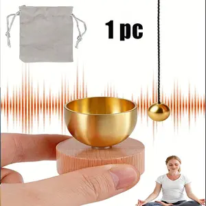 Mini Singing Bowls Set with Bell, Clear Melodic Sound, Includes Storage Bag, Ideal for Yoga, Meditation, Relaxation, Unique Gift