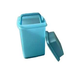 Tupperware Storage Container for Pickled Chilies - Blue Utensils Container with Secure Lid