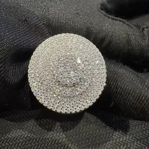 US LC |  Micro-Pave Signet Ring BYC-R1044-GC-SMS
