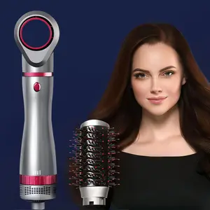 2 in 1 Hot Air Brush, 1 Count Interchangeable Hot Air Brush, Hair Styling Tool for Home Use, Suitable for All Hair Types