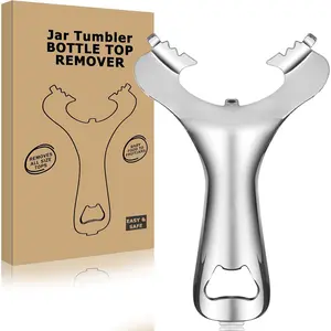 Mason Jar Opener No Lid  or  Multifunctional Jar Opener Easy Twist Manual Handheld Top Remover Bottle Opener Made For Lifetime