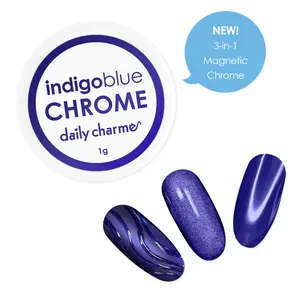 3-in-1 Indigo Blue Magnetic Chrome Powder