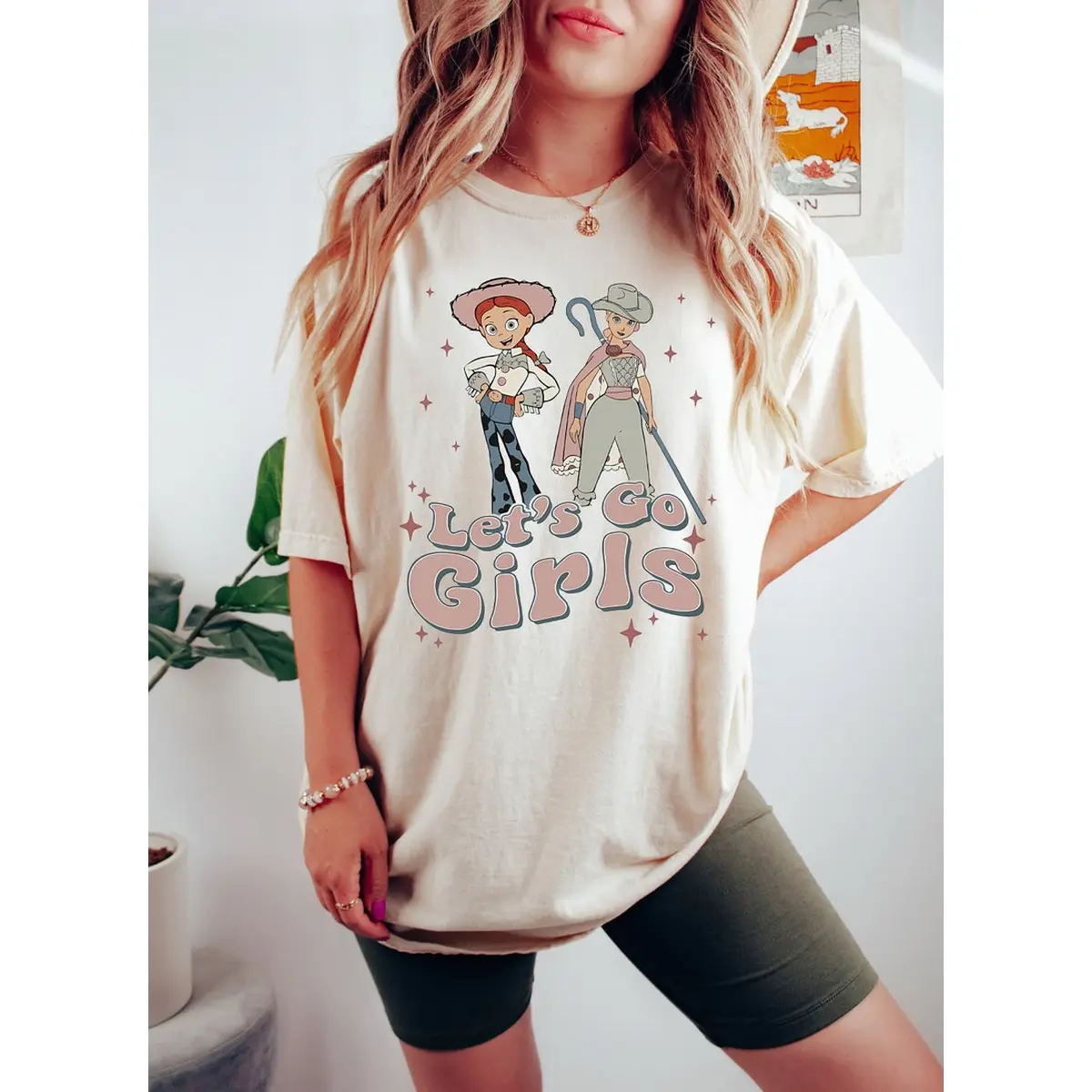 Let's Go Girls Shirt, Toy Story Bo Peep and Jessie Western Shirt, Cow Shirt, Country Music Shirt, Girl Trip Shirt, Toy Story Jessie Tee